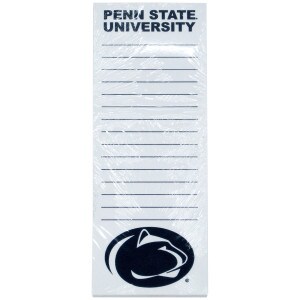 sticky note pad with Penn State University, rules, and Athletic Logo